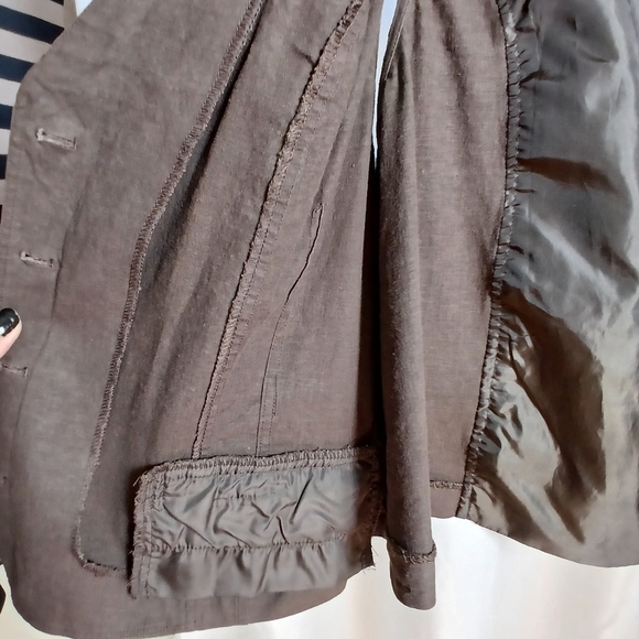 #478 Women's Brown Lane Bryant Button Down Vest Size 28 - Picture 15 of 16